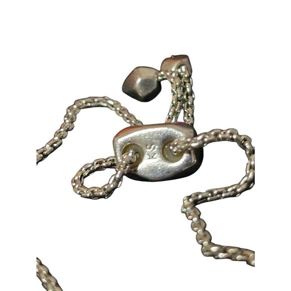 Kendra Scott Elaina Silver Adjustable Chain Bracelet in Iridescent Drusy - Picture 4 of 4